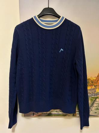 Tmavomodrý pulover zn.esprit č.l s kašmírom, esprit,l