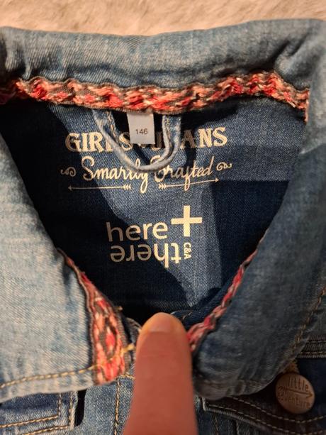 Dievčenská rifľová vetrovka, c&a,146