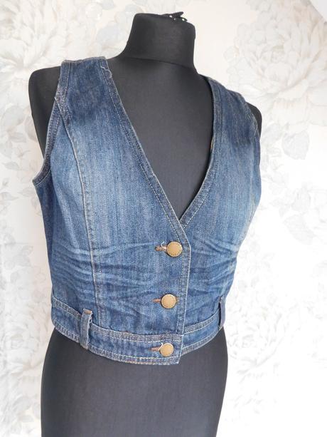 Damska trendy riflova vesta, 36