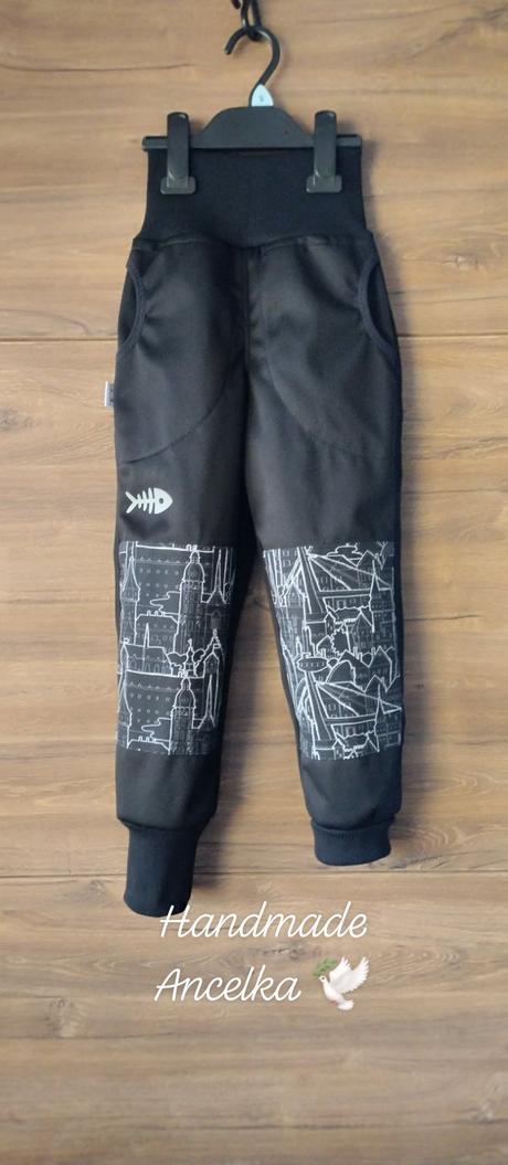 Zimné softshellky kombin.s reflexnym prvkom, 74 - 164