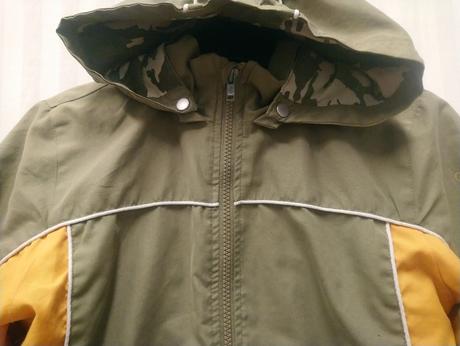 Oranžovo olivová prechodná bunda,dopodopo, 104-110, dopodopo,110