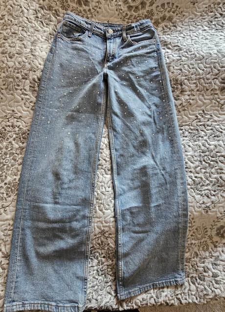 Rifle s trblietkami, h&m,146