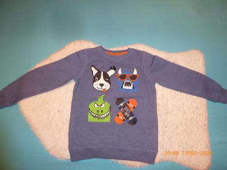 Mikina 3d psík a iné príšerky,128, takko,128