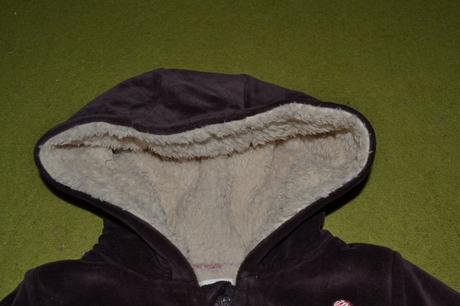 Podšitá mikinka zamatová-2-3 roky, f&f,98