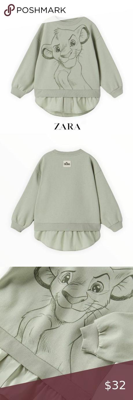 Mikina leví kráľ zn. zara - 158/164, zara,158