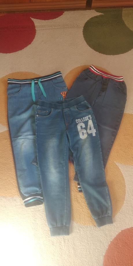 3ks detské nohavice, 140