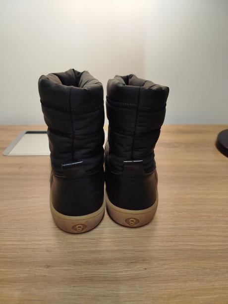 Shapen detské barefoot čižmy frosty black, 33