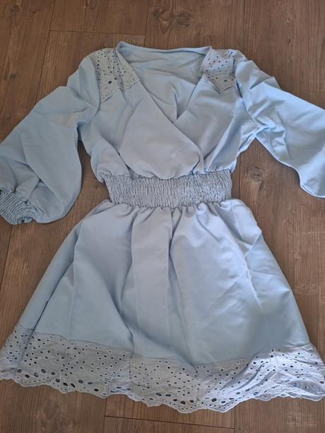 Modre letne saty sky blue, m / s