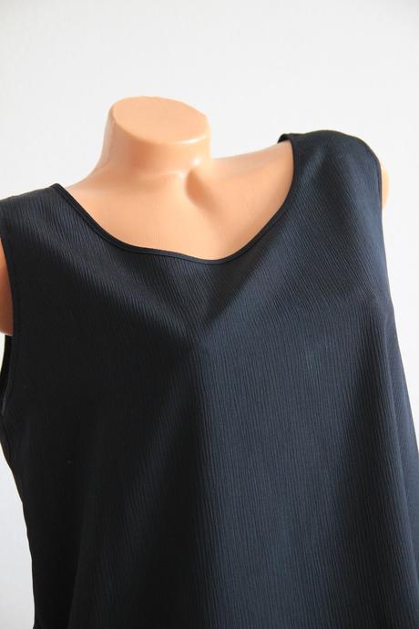 Čierny elegantný top, xl, xl