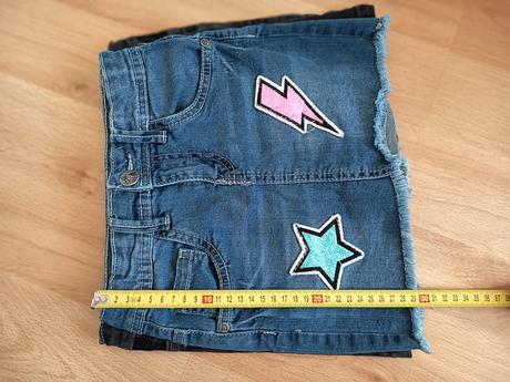 Džínsové sukničky 6-8 rokov, denim,128