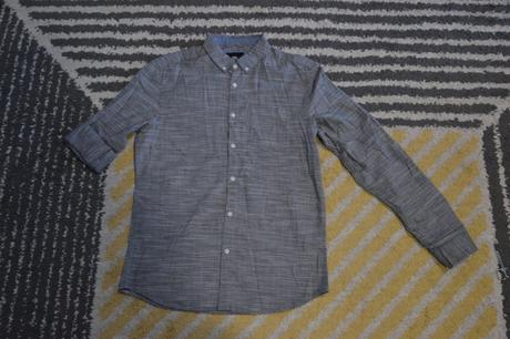 Šedá melírovaná košeľa, c&a,s