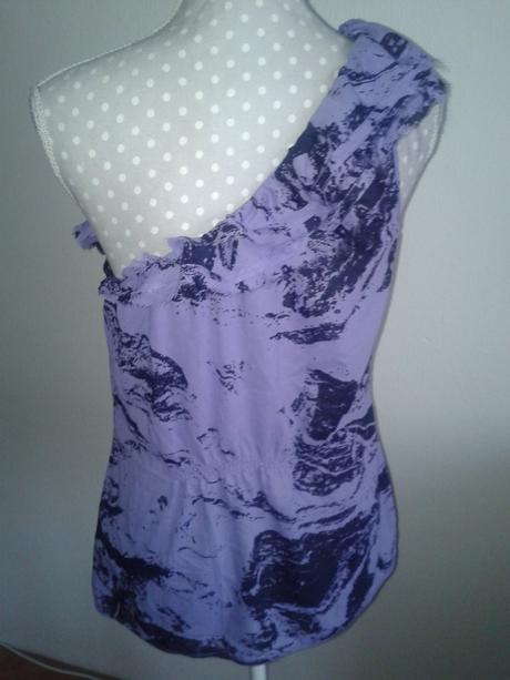 Fialovo čierny top dkny veľ. m, dkny,m