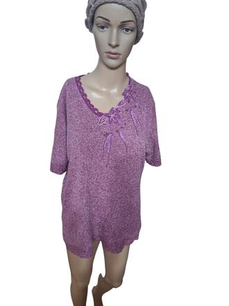 Dámsky pulóver s krátkymi rukávmi, xl