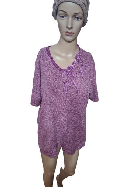 Dámsky pulóver s krátkymi rukávmi, xl