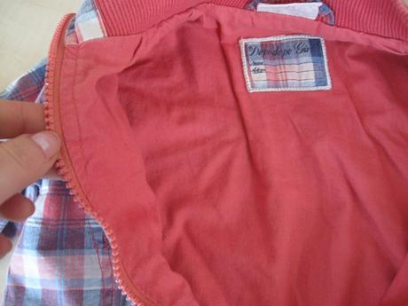 Károvaná jarná/jesenná bundička, dopodopo,116