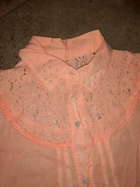 Tenucka gazova bluzka s cipkou, 152