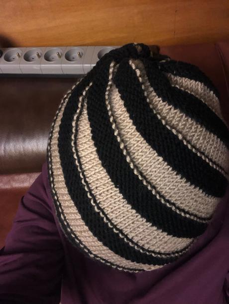 Pletená súprava, čiapka a tunel, 128 - xs