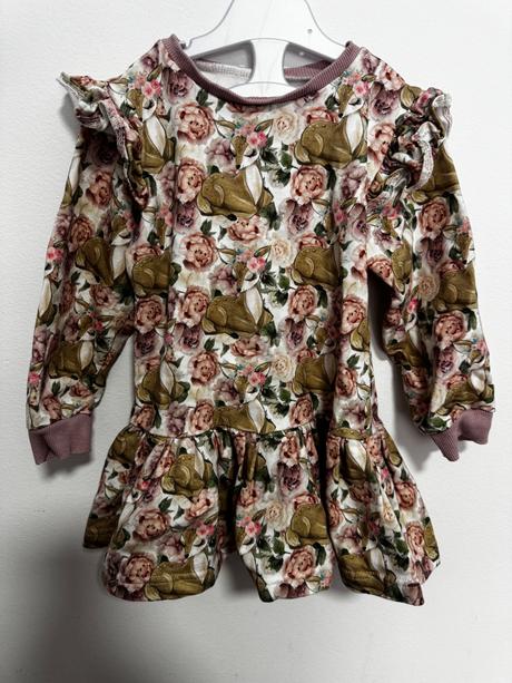 Štýlové šaty pre dievčatko idealne na jar, 104