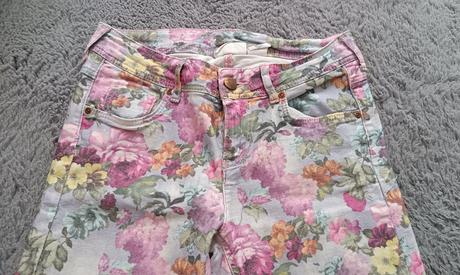 Kvetovane nohavice, h&m,164