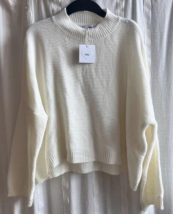 Adika smotanový pulover vel.l-xl, l / xl