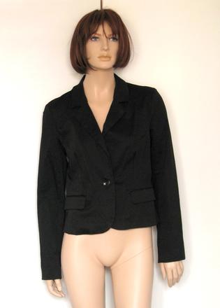 Čierne bavlnené sako, 40