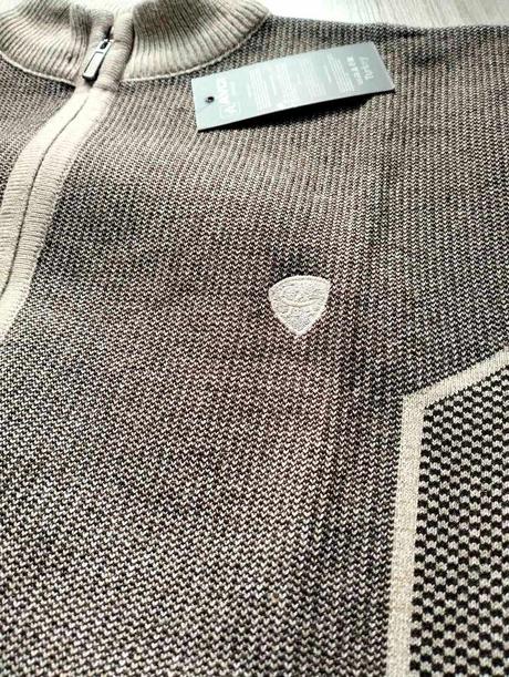 Béžovo hnedý sveter na zips, v. xl, 170 / 176 / 182 / xl / xxl