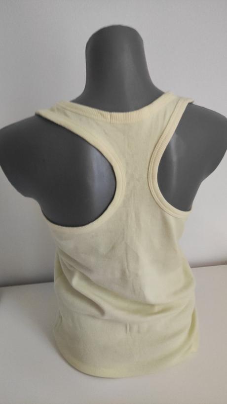 Dámske upletove žlte tielko, l