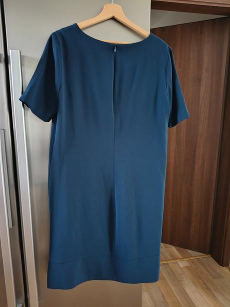 Benetton tmavo modré midi šaty m, benetton,m