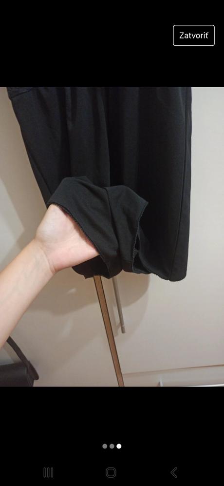 Čierny overal s čipkou, h&m,s