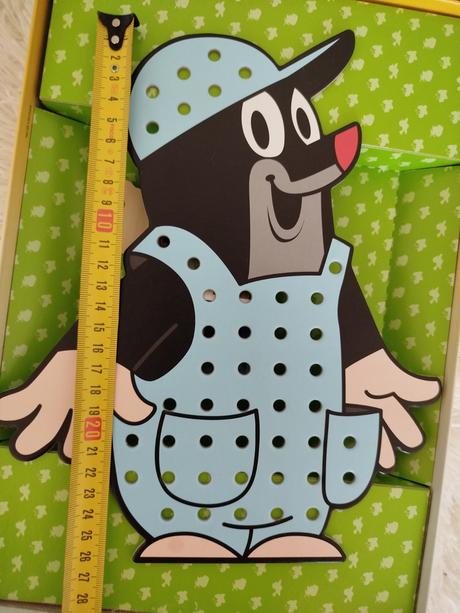 Vyšívanie krtko veľký pevný kartón,