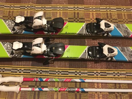 Lyže 130 cm a lyžiarky technopro sweety, 120-129 cm