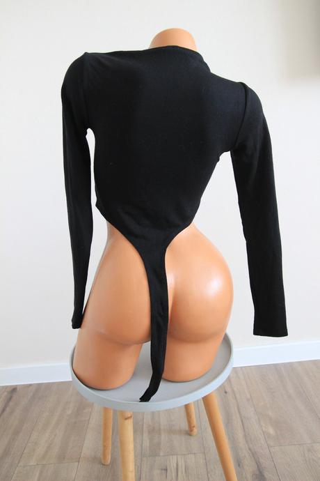 Čierny body top, s/m, s