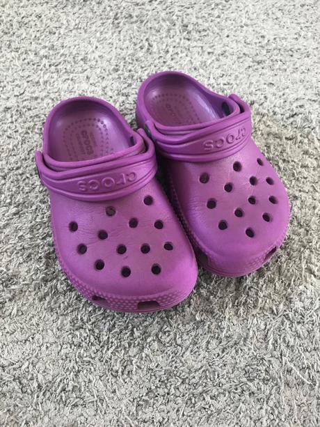 Fialové crocs c8, crocs,25