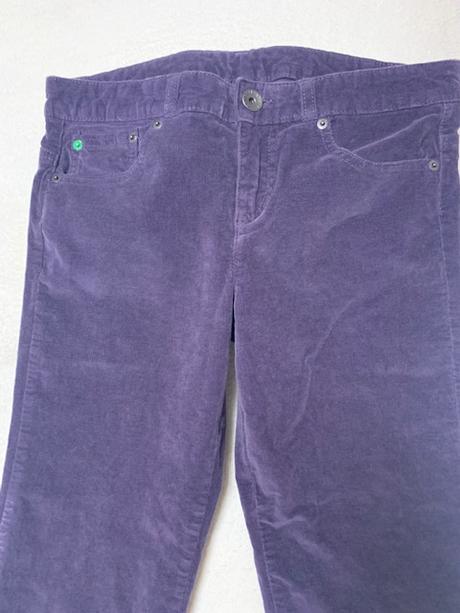 Tmavofialové menčestráky zn. benetton, benetton,38