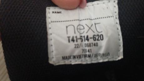 Tenisky na suchý zips, next,41