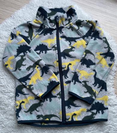 Farebna flisova mikina dinosaury h&m, h&m,98