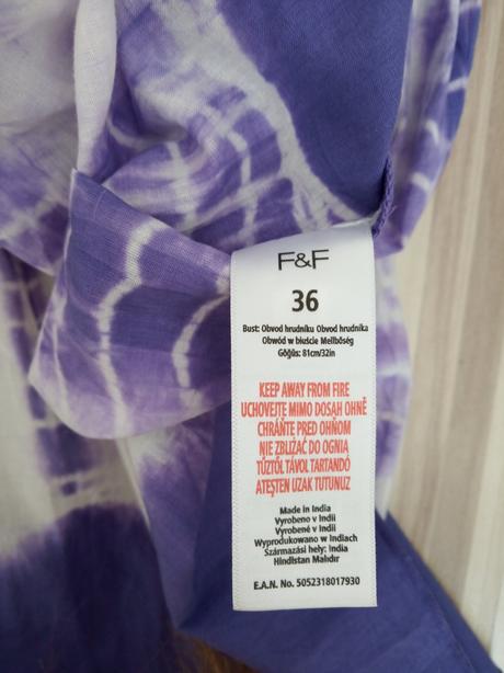 Tričko na ramienka ľudové, f&f,xs