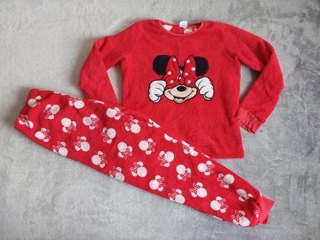Minnie mouse teplé plyšové pyžamko veľ.140-146, disney,140