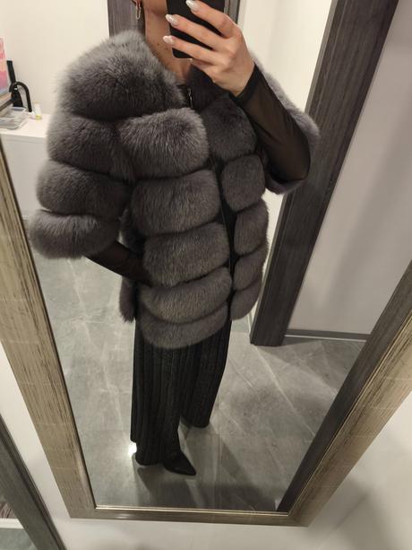 Kozeny kozuch z lisky, s