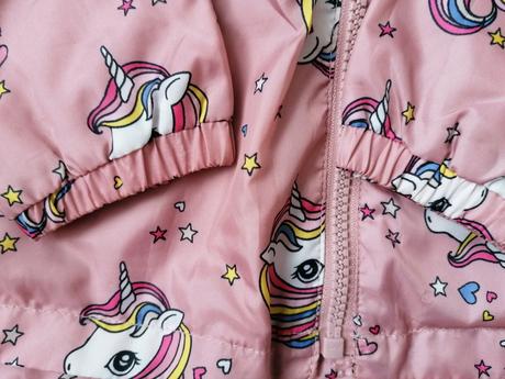 Vetrovka s kapucňou jednorožce, h&m,98
