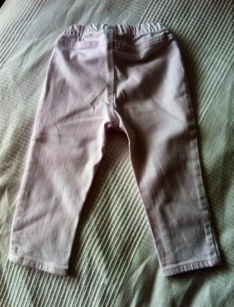 Svetlo ružové leginky, h&m,86