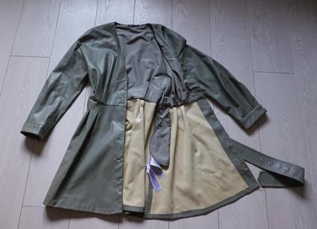 Koženkový kabát zara, zara,l