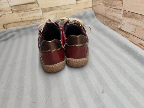 Rieker - remonte 39 - dámske kožené bordové, rieker,39