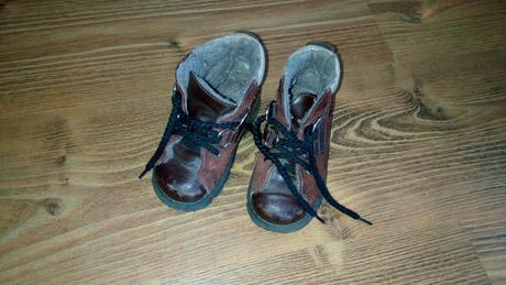 Oteplené kožené topánočky na zimu - prechod 22, 22