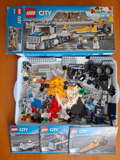 Lego city 60151 ťahač a formula, 