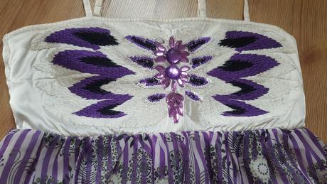 Fialové letné šatky, č.36, vero moda,36