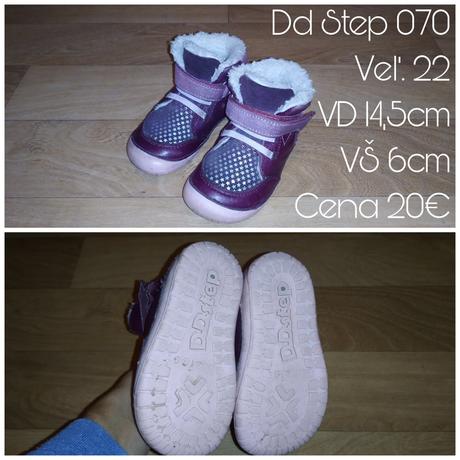 Zimné topánky dd step 070 22, d.d.step,22