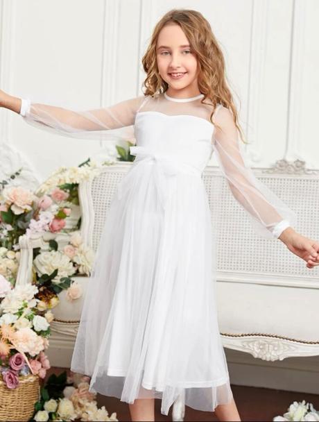 Biele šaty aj na prijímanie, 128 / 134 / 146 / 152