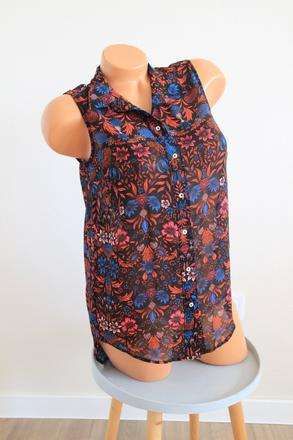 Kvetinová blúzka, h&m, xxs, h&m,xs