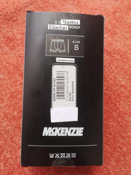 Mckenzie 2ks pánske boxerky veľkosť s, mckenzie,s